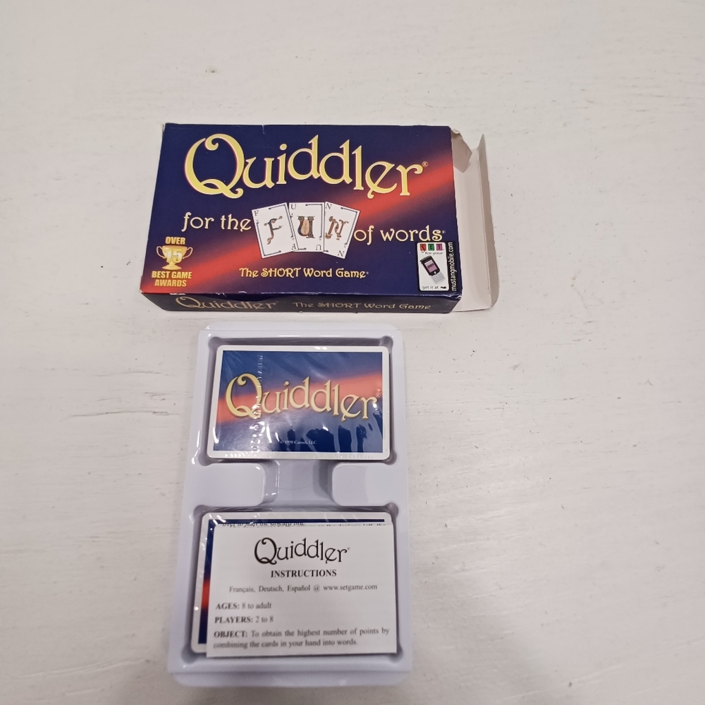New Quiddler card game Word card game 1998